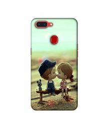 Amazon Brand - Solimo Designer Love Couples Pattern 3D Printed Hard Back Case Mobile Cover for Realme 2