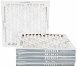 AmazonBasics Merv 8 AC filtro de aire para horno – paquete de 6, MERV 8, Blanco, 14x14x1