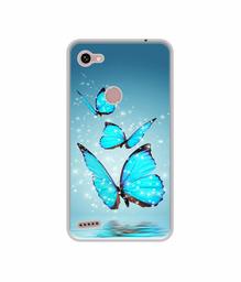 Amazon Brand - Solimo Designer Flying Butterflies UV Printed Soft Back Case Mobile Cover for Spice F302