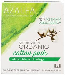 Azalea, Organic Cotton Pads, Super, 10 ct