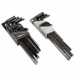 AmazonBasics 22-Piece Long Arm Hex Key Wrench Set - SAE/Metric