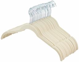 AmazonBasics Cintres en Velours pour Chemises/Robes 30-Pack Ivoire