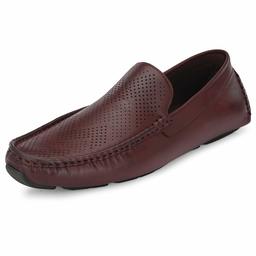 Stanton Men's Burgandy Loafers-9 UK (43 EU) (10 US) (FK/YT1896/BUD)