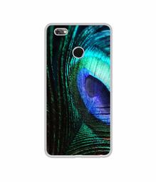 Amazon Brand - Solimo Designer Peacock Feather UV Printed Soft Back Case Mobile Cover for Gionee M7 Power