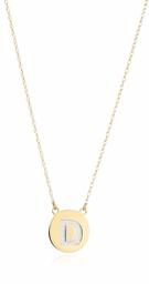 ellie byrd 10k Gold Two Tone Initial 