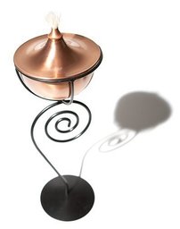 Strathwood Basics Copper Oil Lamp with 18-Inch Stand