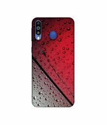 Amazon Brand - Solimo Designer Water Drop On Glass 3D Printed Hard Back Case Mobile Cover for Samsung Galaxy M21