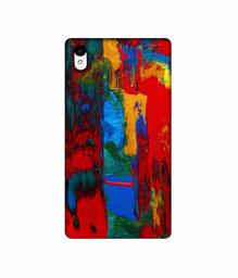 Amazon Brand - Solimo Designer Multiolor Brush Texture on Wall 3D Printed Hard Back Case Mobile Cover for Sony Xperia Z2