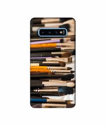 Amazon Brand - Solimo Designer Makeup Set 3D Printed Hard Back Case Mobile Cover for Samsung Galaxy S10 Plus