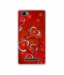 Amazon Brand - Solimo Designer Hearts UV Printed Soft Back Case Mobile Cover for Lyf Flame 8