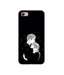 Amazon Brand - Solimo Designer Couples Standing in Rain 3D Printed Hard Back Case Mobile Cover for Vivo Y81i