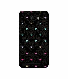 Amazon Brand - Solimo Designer Heart Texture UV Printed Soft Back Case Mobile Cover for Karbonn K9 Viraat