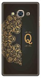 Amazon Brand - Solimo Designer Black Pattern Alphabet-Q 3D Printed Hard Back Case Mobile Cover for Samsung Galaxy J3 Pro