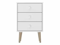 AmazonBasics Bedside Table 45 x 38 x 68 cm White