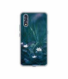 Amazon Brand - Solimo Designer White Flower UV Printed Soft Back Case Mobile Cover for Vivo Z1x