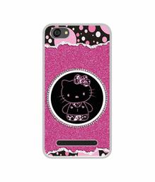 Amazon Brand - Solimo Designer Kitty with Glitter UV Printed Soft Back Case Mobile Cover for Lyf Wind 6