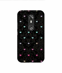 Amazon Brand - Solimo Designer Heart Texture 3D Printed Hard Back Case Mobile Cover for Gionee A1