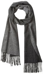 Thirty Five Kent Men's Cashmere Solid Double Face Scarf, Smog