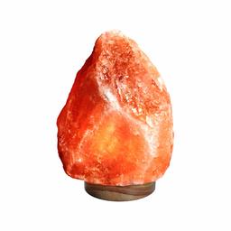 AmazonBasics Natural Himalayan Salt Lamp, Wood Base with Dimmer Switch - Crystal Pink, 7-11 Pounds