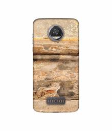 Amazon Brand - Solimo Designer Rushed Marble 3D Printed Hard Back Case Mobile Cover for Moto Z2 Play