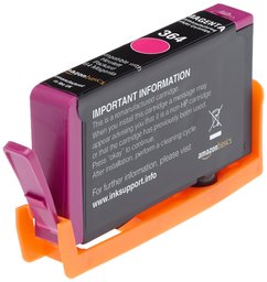 AmazonBasics Remanufactured Ink Cartridge Replacement for HP 364 (Magenta)