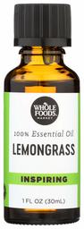 Whole Foods Market, Essential Oil, Lemongrass, 1 fl oz