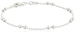 Amazon CollectionPulsera de abalorio de plata de ley