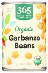 365 Everyday Value, Organic Garbanzo Beans, 15.5 oz