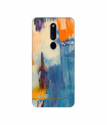 Amazon Brand - Solimo Designer Multicolor Brush Texture 3D Printed Hard Back Case Mobile Cover for Oppo F11 Pro