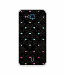 Amazon Brand - Solimo Designer Heart Texture UV Printed Soft Back Case Mobile Cover for InFocus Bingo 21