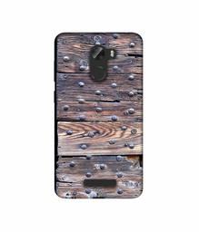 Amazon Brand - Solimo Designer Wooden Blocks Check 3D Printed Hard Back Case Mobile Cover for Gionee A1 Lite