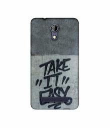 Amazon Brand - Solimo Designer Take It Easy UV Printed Soft Back Case Mobile Cover for Micromax Bharat 2 Q402