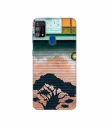 Amazon Brand - Solimo Designer Tree Painting 3D Printed Hard Back Case Mobile Cover for Samsung Galaxy M31