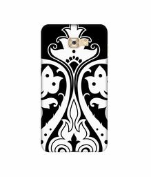 Amazon Brand - Solimo Designer S Shape Rangoli 3D Printed Hard Back Case Mobile Cover for Samsung Galaxy C7 Pro