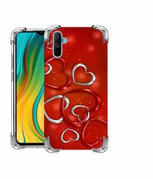 Amazon Brand - Solimo Designer Hearts UV Printed Soft Back Case Mobile Cover for Realme C3