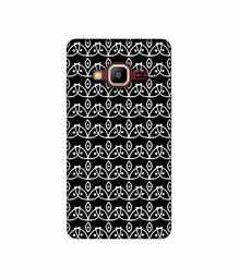 Amazon Brand - Solimo Designer White Flowers Pattern 3D Printed Hard Back Case Mobile Cover for Samsung Z2