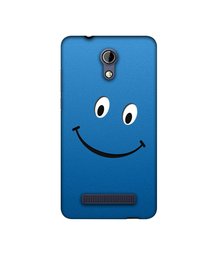 Amazon Brand - Solimo Designer Happy UV Printed Soft Back Case Mobile Cover for Micromax Bharat 2 Q402