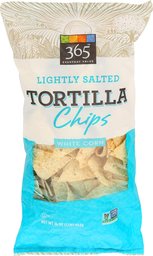 365 Everyday Value, Lightly Salted Tortilla Chips, White Corn, 16 Ounce