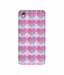 Amazon Brand - Solimo Designer Sparkle Heart Texture 3D Printed Hard Back Case Mobile Cover for Oppo A37