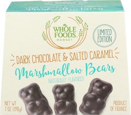 Whole Foods Market, Dark Chocolate & Salted Caramel Marshmallow Bears, 7 Oz