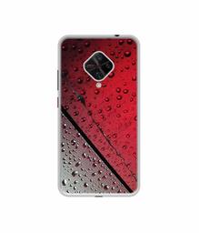 Amazon Brand - Solimo Designer Water Drop On Glass UV Printed Soft Back Case Mobile Cover for Vivo S1 Pro