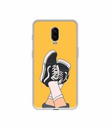 Amazon Brand - Solimo Designer Boy Shoes Pattern UV Printed Soft Back Case Mobile Cover for OnePlus 6T