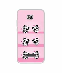 Amazon Brand - Solimo Designer Panda Pattern UV Printed Soft Back Case Mobile Cover for Micromax Canvas Spark 3 Q385