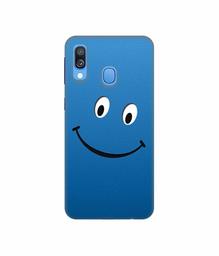 Amazon Brand - Solimo Designer Happy 3D Printed Hard Back Case Mobile Cover for Samsung Galaxy A40