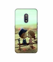 Amazon Brand - Solimo Designer Love Couples Pattern 3D Printed Hard Back Case Mobile Cover for Realme X