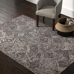 Amazon Brand – Rivet Motion Modern Patterned Wool Area Rug, 5' x 7' 6