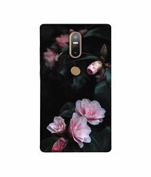 Amazon Brand - Solimo Designer Dark Flowers Photography 3D Printed Hard Back Case Mobile Cover for Lenovo Phab2 Plus