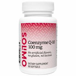 Amazon Brand - Solimo Coenzyme Q10 100 mg - Normal Energy Production, Supports Cardiovascular Health* - 3 Month Supply (90 Softgels)