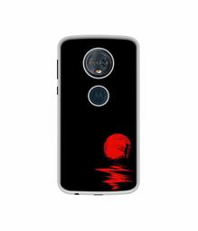 Amazon Brand - Solimo Designer Red Moon UV Printed Soft Back Case Mobile Cover for Motorola Moto G6 Plus