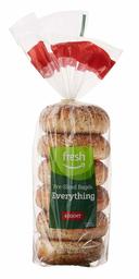 Fresh Brand – Everything Pre-Sliced Bagels, 21 oz (6 ct)